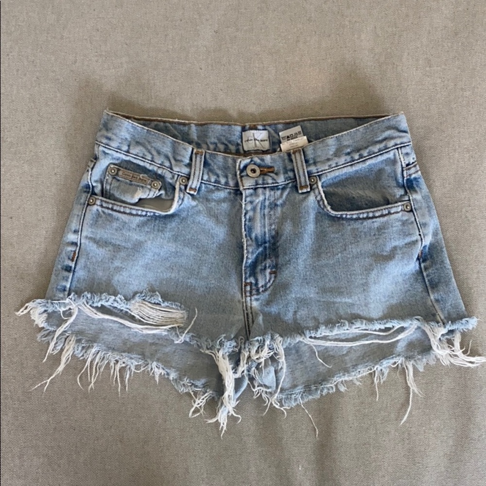 Calvin Klein Low Cut Jean Shorts